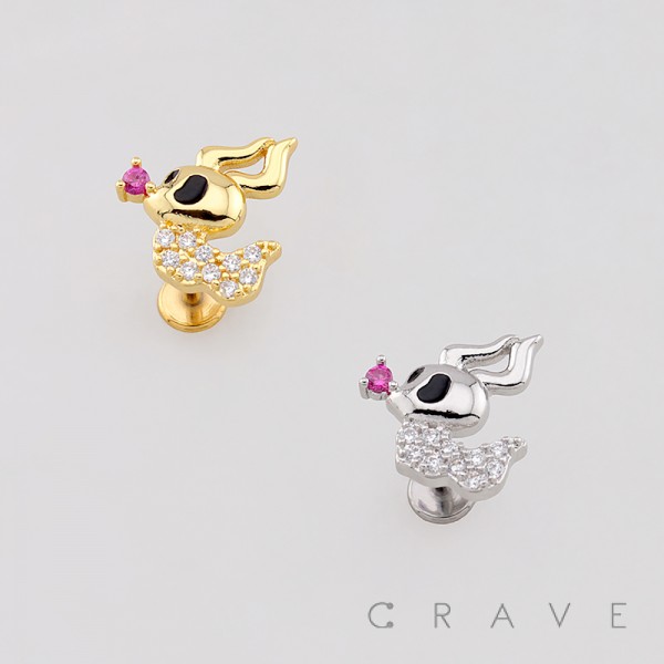 HALLOWEEN GHOST DOG ZERO PUMPKIN NOSE 316L SURGICAL STEEL THREADLESS PUSH-PIN LABRET SET